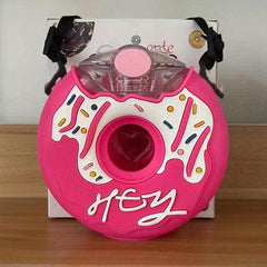 Donut Water Bottle with Shoulder Strap