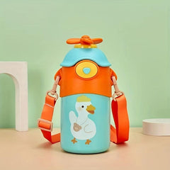 304 Stainless Steel Vacuum Cup Small Insulation Cup Student Straws Cartoon Belly