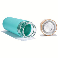 550ml Glass Water Bottle with Bamboo Lid & Sleeve