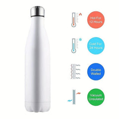 17oz Sublimation Stainless Steel Insulated Water Bottle