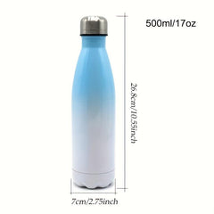 17oz Sublimation Stainless Steel Insulated Water Bottle