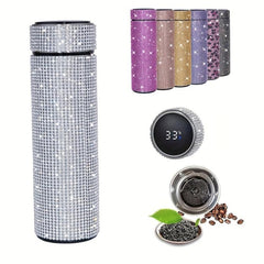 Stainless Steel Tea Cup With Filter 500ml Portable Vacuum Flask Mug