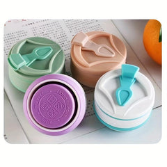 1pc Collapsible Water Bottle with Lid Portable Silicone Cup