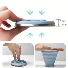 Silicone Travel Water Cup Collapsible Retractable Easy to Clean