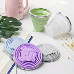 Silicone Travel Water Cup Collapsible Retractable Easy to Clean