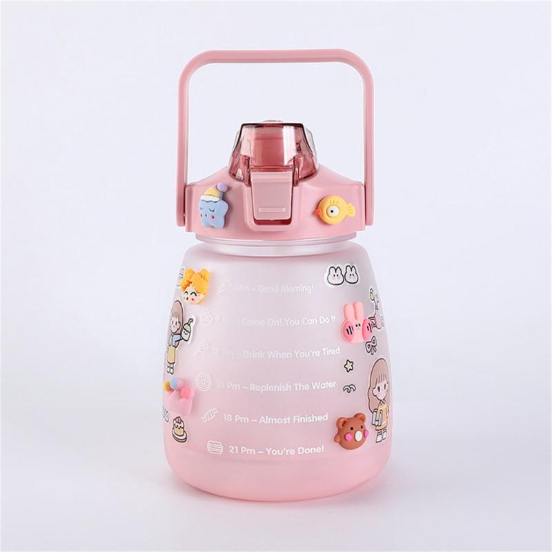 44oz Leakproof Sports Water Bottle with Straw & Strap