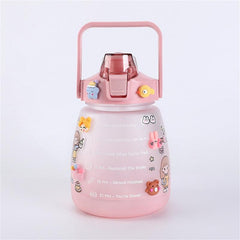 44oz Leakproof Sports Water Bottle with Straw & Strap