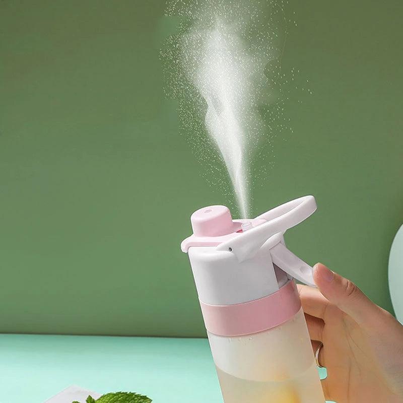Large Capacity Misting Water Bottle BPA-Free 700ml