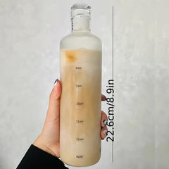 Clear Motivational Water Bottle 17oz 24oz Stylish Sports Water Cups