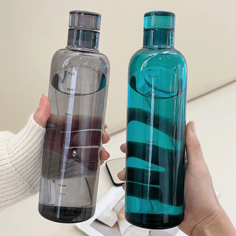 Clear Motivational Water Bottle 17oz 24oz Stylish Sports Water Cups