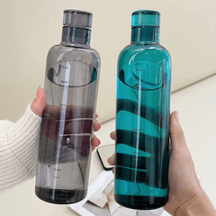 Clear Motivational Water Bottle 17oz 24oz Stylish Sports Water Cups