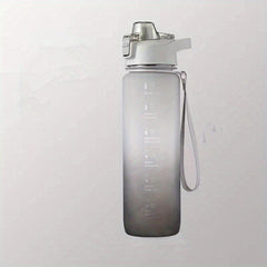 Rainbow 32oz Motivational Water Bottle with Time Marker & Rope Handle