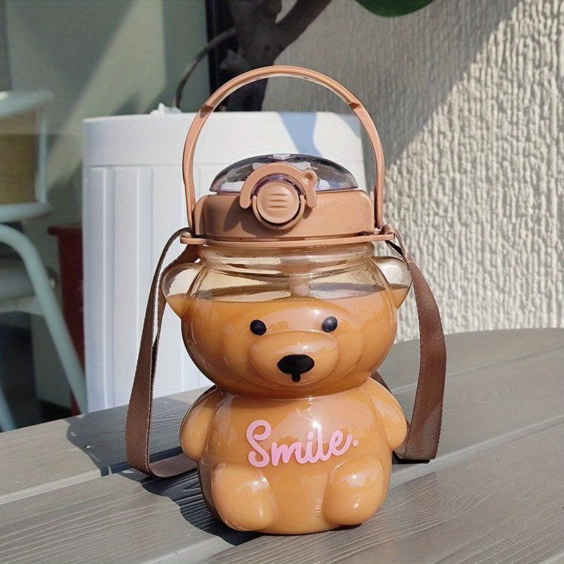 Bear Water Bottle with Adjustable Strap