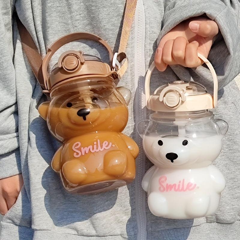 Bear Water Bottle with Adjustable Strap