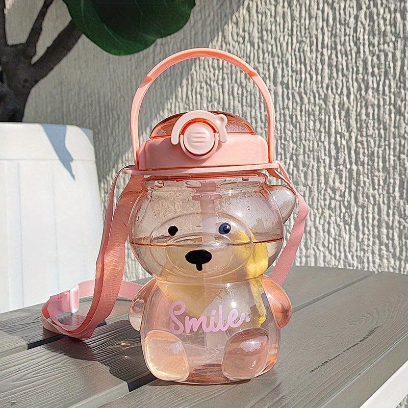 Bear Water Bottle with Adjustable Strap