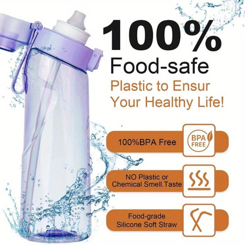 1pc Water Bottle Scented Cup Sports Straw Handle Water Cup Back to School