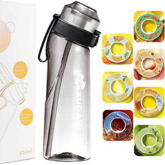 1pc Water Bottle Scented Cup Sports Straw Handle Water Cup Back to School