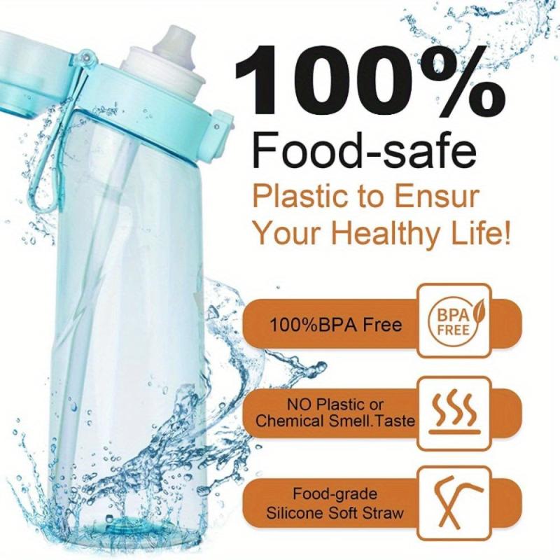 1pc Water Bottle Scented Cup Sports Straw Handle Water Cup Back to School