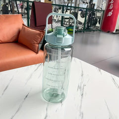 2000ml Leak Proof Sports Water Bottle with Straw
