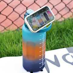 Frosted Motivational Water Bottle - Large Capacity
