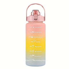 Frosted Motivational Water Bottle - Large Capacity