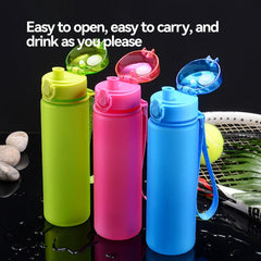 17oz 500ml Frosted Sports Water Bottle Leak Proof BPA Free Reusable