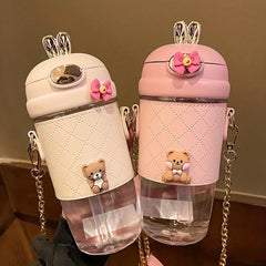 20oz Water Bottle With Strap And Sleeve Portable Drinking Cups