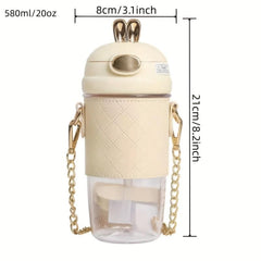 20oz Water Bottle With Strap And Sleeve Portable Drinking Cups