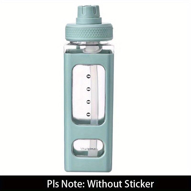 23oz Plastic Sports Water Bottle With Graduated Straw Water Cup