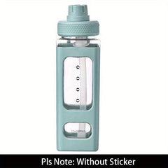 23oz Plastic Sports Water Bottle With Graduated Straw Water Cup