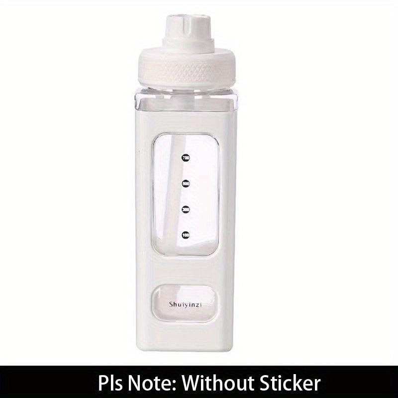 23oz Plastic Sports Water Bottle With Graduated Straw Water Cup
