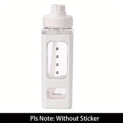 23oz Plastic Sports Water Bottle With Graduated Straw Water Cup