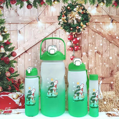 Xmas Tree Water Cup Portable Outdoor Drinkware