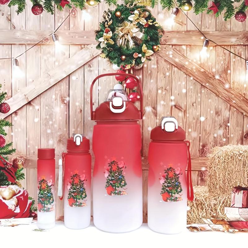 Xmas Tree Water Cup Portable Outdoor Drinkware