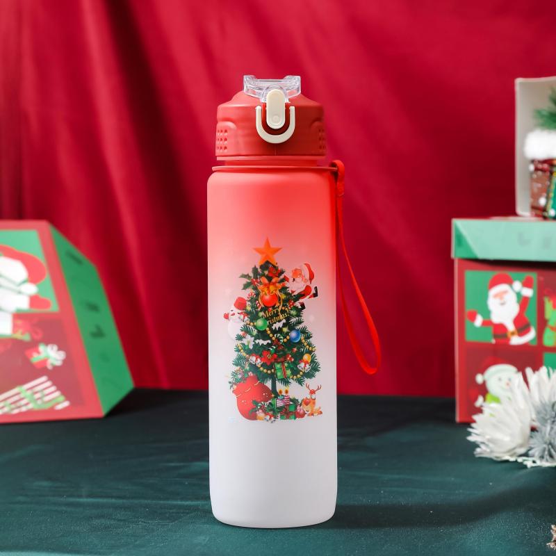 Xmas Tree Water Cup Portable Outdoor Drinkware