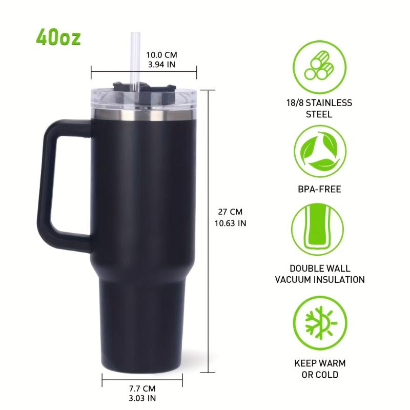 40 Oz Tumbler: Stainless Steel Insulated Travel Mug
