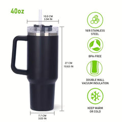 40 Oz Tumbler: Stainless Steel Insulated Travel Mug