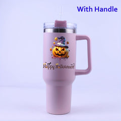 Happy Halloween Travel Mug Steel Vacuum Tumbler