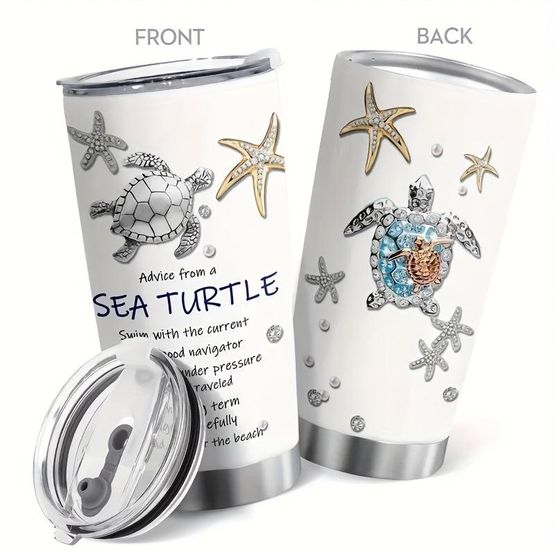 20oz Animal Print Stainless Steel Tumbler with Lid