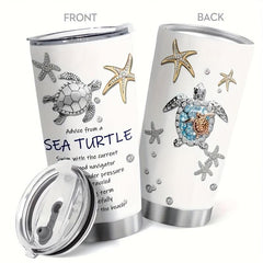 20oz Animal Print Stainless Steel Tumbler with Lid