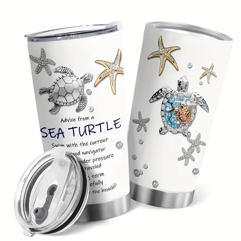 20oz Animal Print Stainless Steel Tumbler with Lid