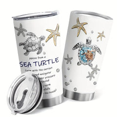 20oz Animal Print Stainless Steel Tumbler with Lid