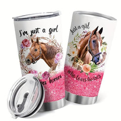 20oz Animal Print Stainless Steel Tumbler with Lid
