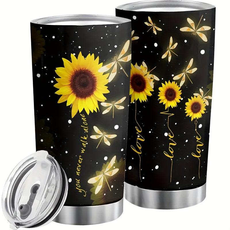 20oz Tumbler Stainless Steel Insulated Water Bottle With Lid