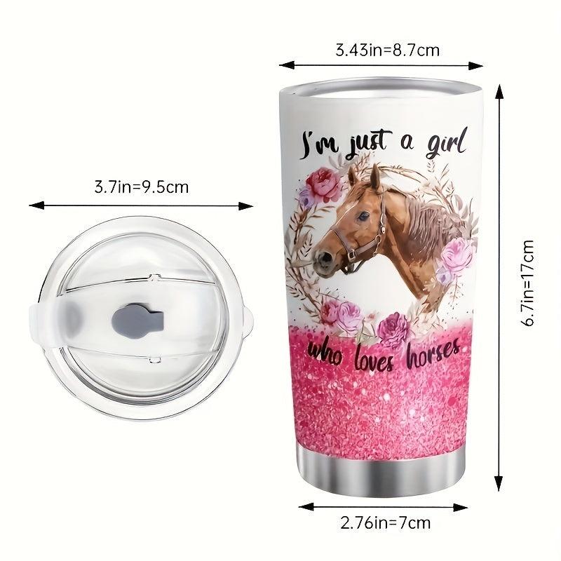 20oz Tumbler Stainless Steel Insulated Water Bottle With Lid