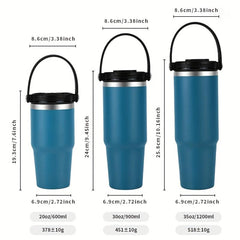 Watersy Powder Coat 20oz 30oz 35oz Tumbler Vacuum Insulated Sport Water Bottle