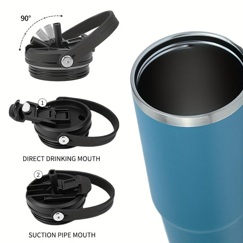 Watersy Powder Coat 20oz 30oz 35oz Tumbler Vacuum Insulated Sport Water Bottle