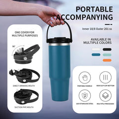 Watersy Powder Coat 20oz 30oz 35oz Tumbler Vacuum Insulated Sport Water Bottle