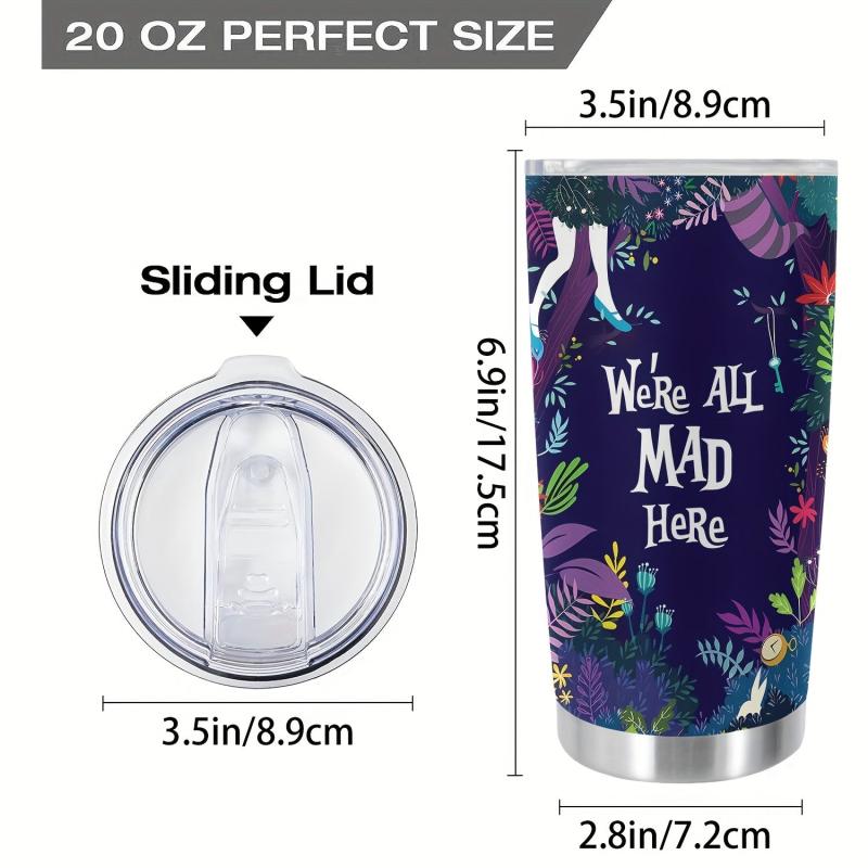20oz Forest Flowers Stainless Steel Tumbler