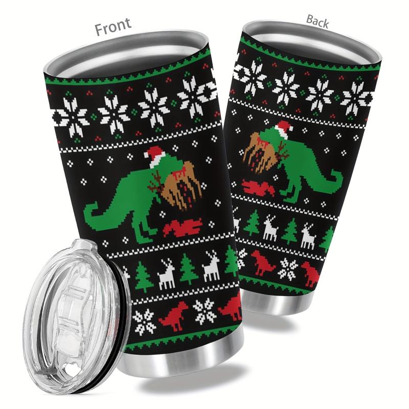 Christmas Stainless Steel Tumbler, Double Wall Insulated Mug